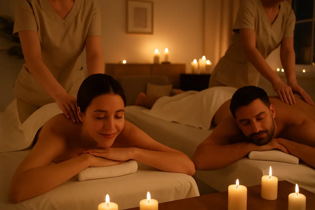 Can I get a couple’s candlelight massage at home in Dubai